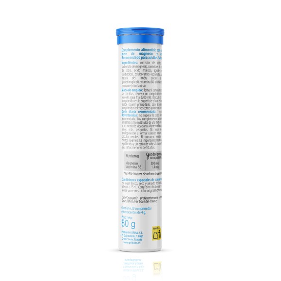 SANON Magnesio +B6 20 comprimidos efervescentes sabor limón