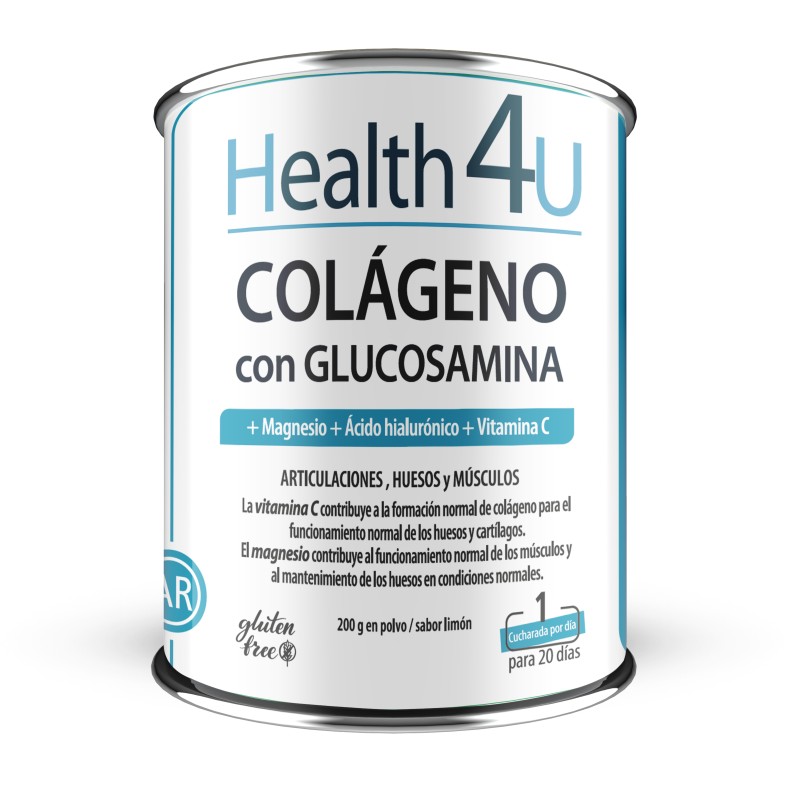 H4U Colágeno + glucosamina en polvo 200 g