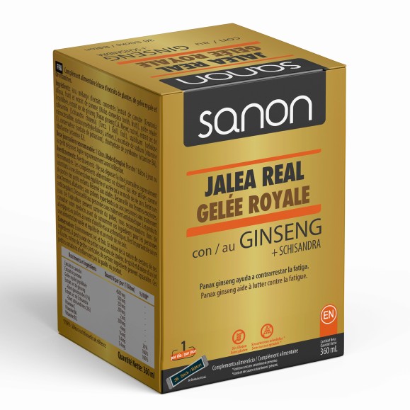 SANON Jalea real con Ginseng + Schisandra 36 sticks