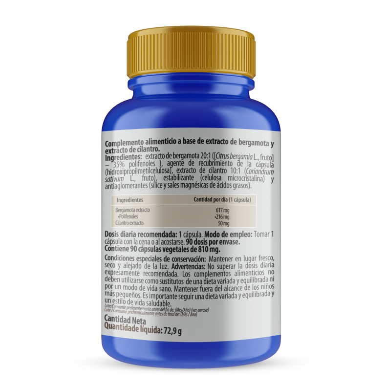 PHYTOFARMA Colesterol (Bergamota + Cilantro) 90 cápsulas