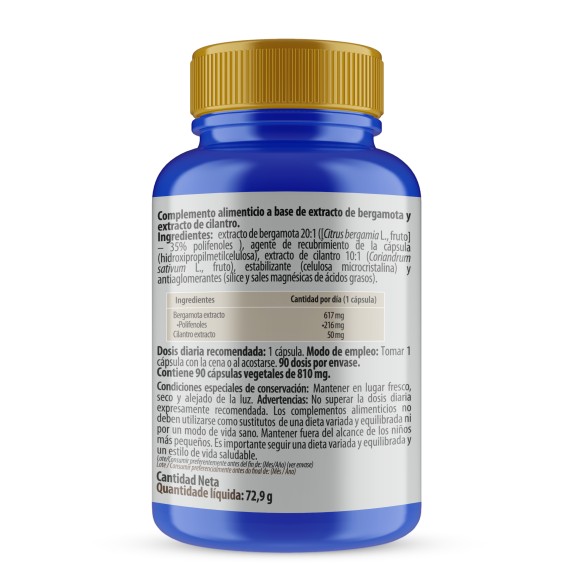 PHYTOFARMA Colesterol (Bergamota + Cilantro) 90 cápsulas