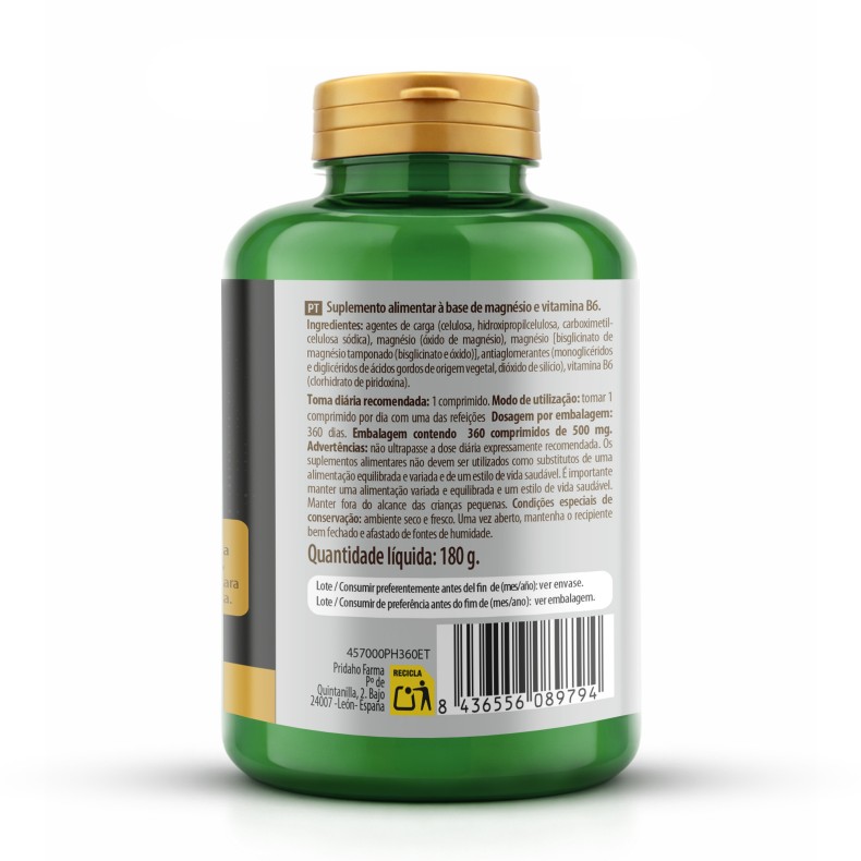 PHYTOFARMA Magnesio + Vitamina B6 360 comprimidos