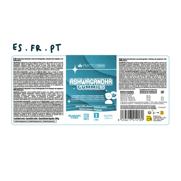 PHYTOFARMA Ashwagandha 120 gummies