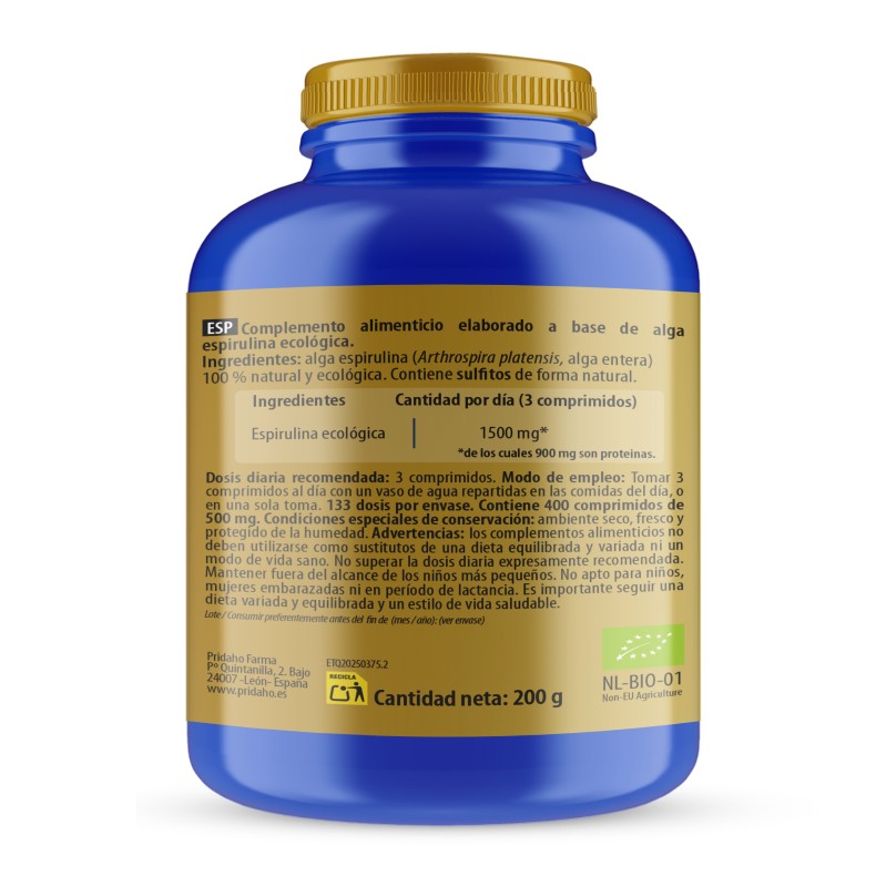 SANON Espirulina BIO 400 comprimidos