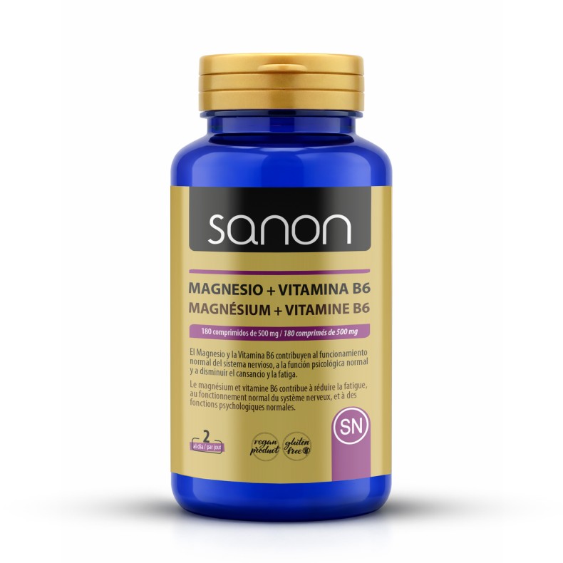 SANON Magnesio + Vitamina B6 180 comprimidos