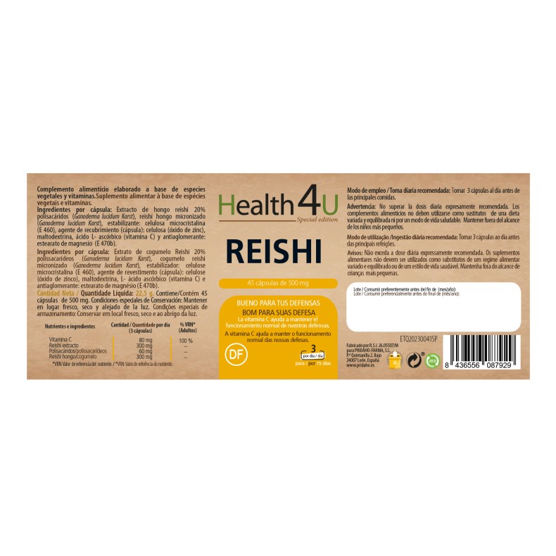 H4U Reishi 45 cápsulas special edition