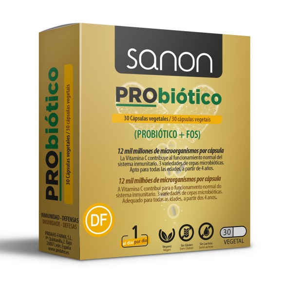 SANON Probiótico 30 cápsulas vegetales