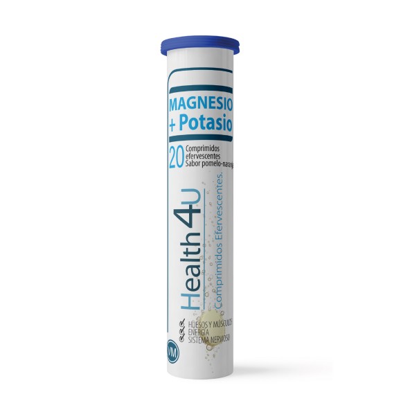 H4U Magnesio + Potasio 20 comprimidos efervescentes