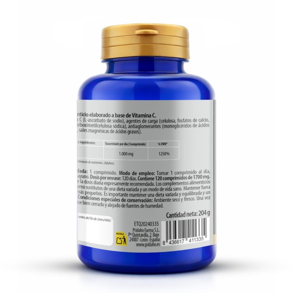 PHYTOFARMA Vitamina C 120 comprimidos