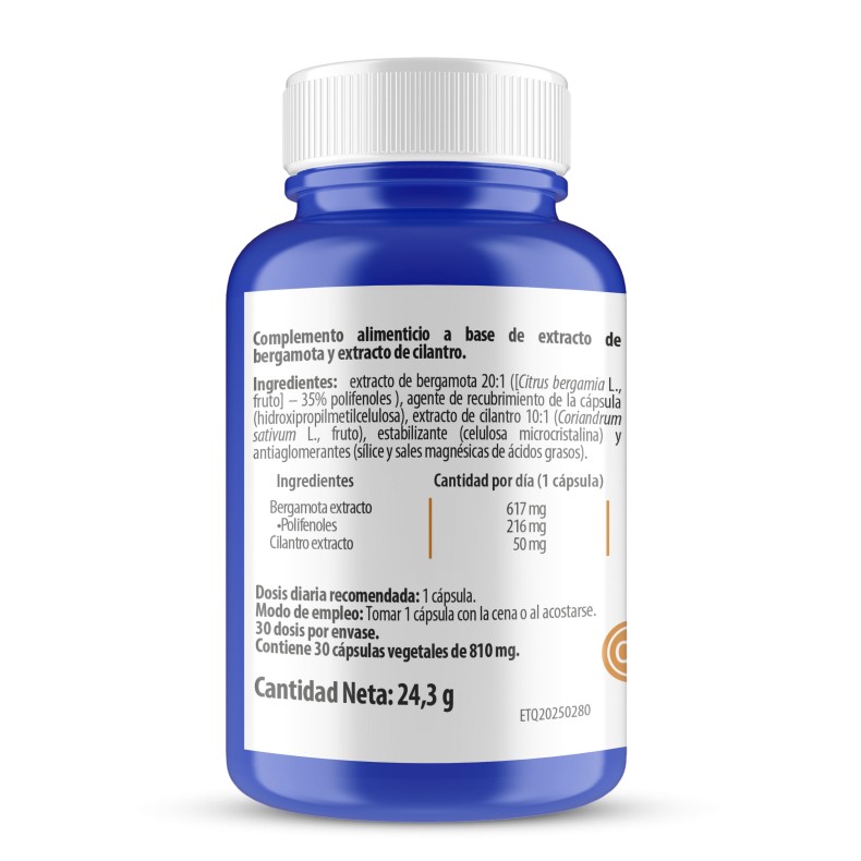 H4U Colesterol (Bergamota + Cilantro) 30 cápsulas vegetales