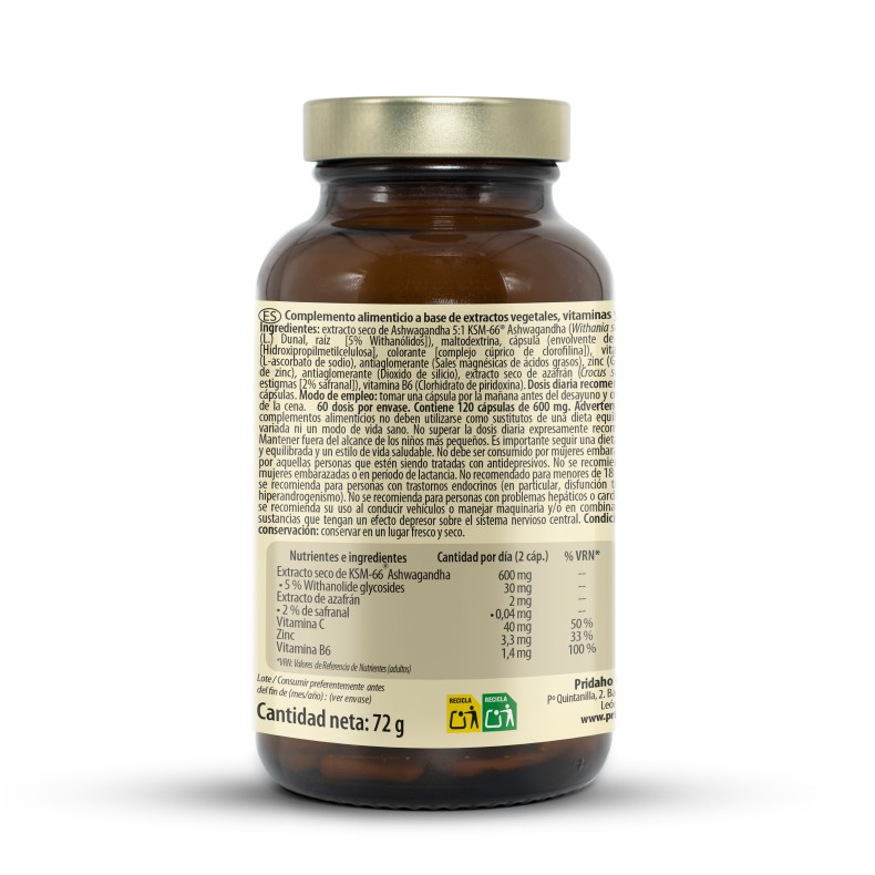 SANON GOLD Ashwagandha KSM-66 120 cápsulas