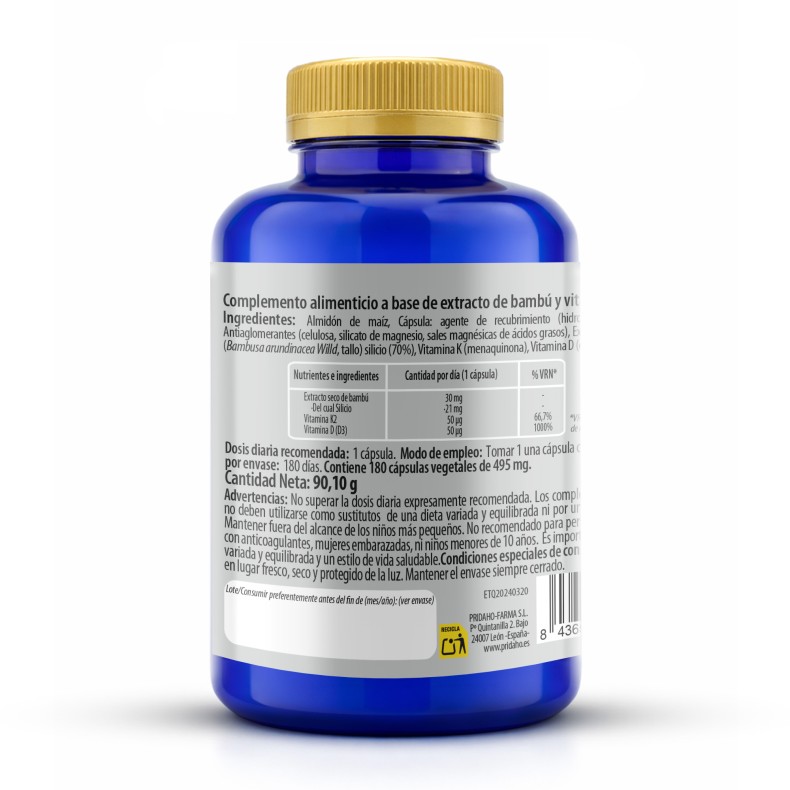 PHYTOFARMA Vitamina D3 + K2 180 cápsulas vegetales