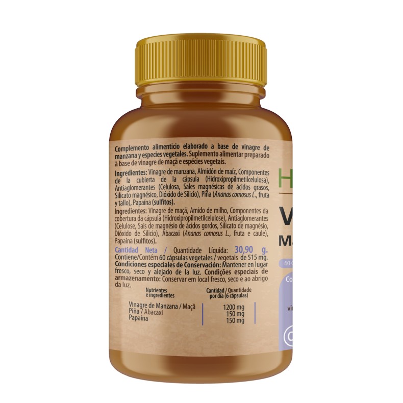 H4U Vinagre de manzana 60 cápsulas vegetales special edition