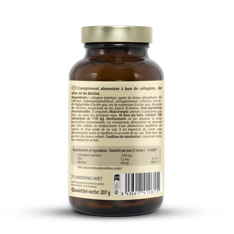 SANON GOLD Collagen 2500 + Biotine 180 comprimidos
