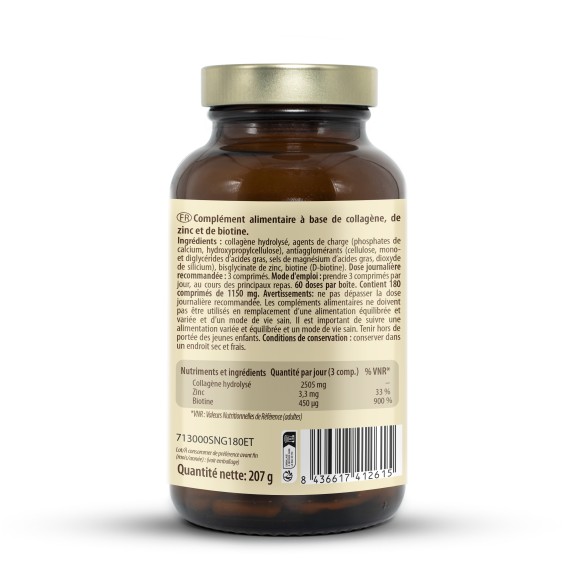 SANON GOLD Collagen 2500 + Biotine 180 comprimidos
