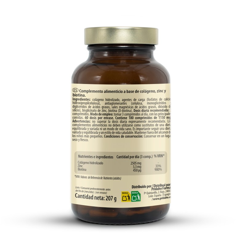 SANON GOLD Collagen 2500 + Biotine 180 comprimidos