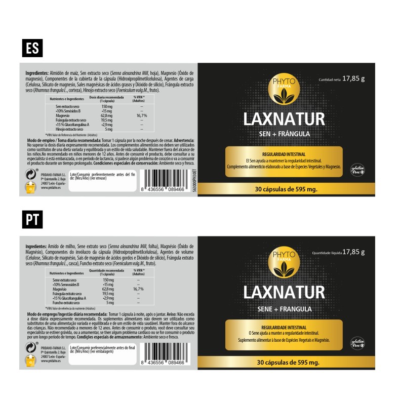PHYTOFARMA Laxnatur Sen + Frángula 30 cápsulas