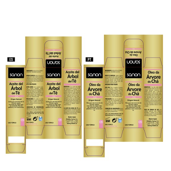 SANON Aceite esencial del árbol del té 30 ml