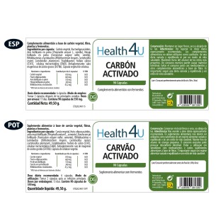H4U Carbón Activado 90 cápsulas 2