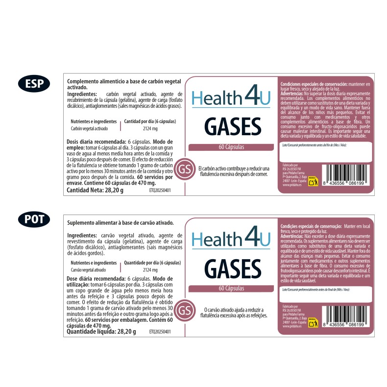 H4U Gases 60 cápsulas