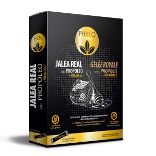 PHYTOFARMA Jalea real con propóleo + Vitamina C 12 stick de 10 ml