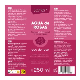 SANON Agua de Rosas 250 ml 2