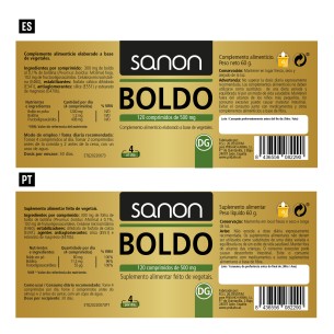 SANON Boldo 120 comprimidos 2