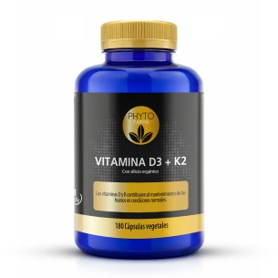 PHYTOFARMA Vitamina D3 + K2 180 cápsulas vegetales