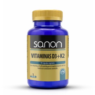 SANON Vitaminas D3+K2 90 cápsulas vegetales