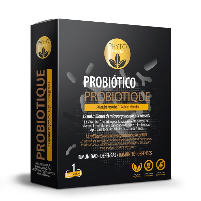 PHYTOFARMA Probiótico 15 cápsulas vegetales