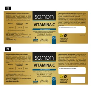 SANON Vitamina C 120 comprimidos 2