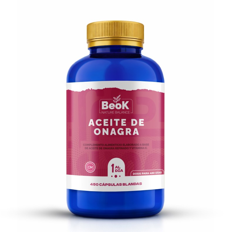 BEOK Aceite de Onagra 450 cápsulas blandas