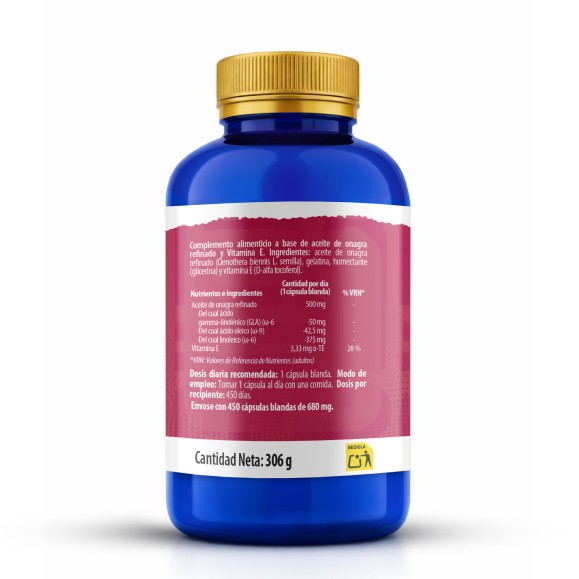 BEOK Aceite de Onagra 450 cápsulas blandas