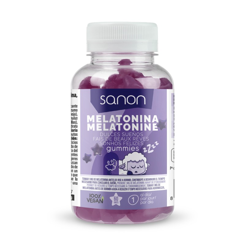 SANON Melatonina 1 mg 60 gummies