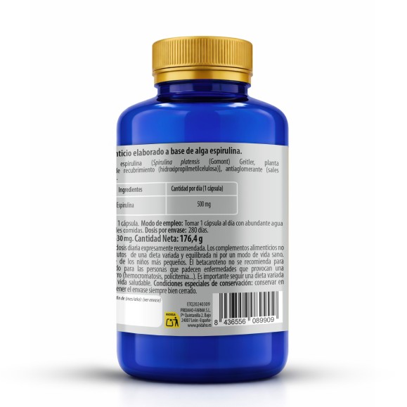 PHYTOFARMA Spirulina 280 cápsulas vegetales