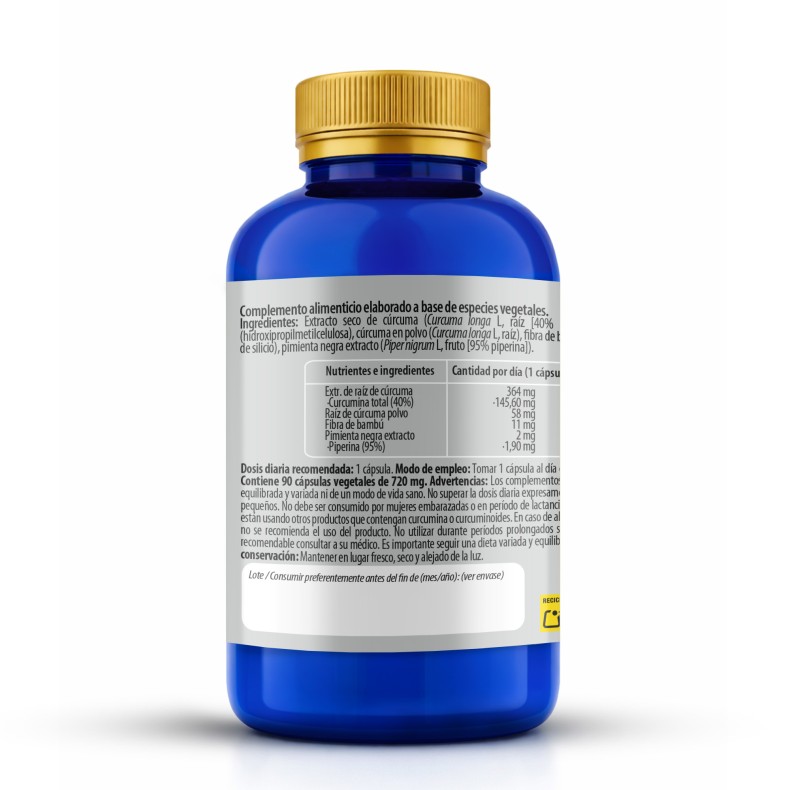 PHYTOFARMA Concentrado de cúrcuma 90 cápsulas vegetales