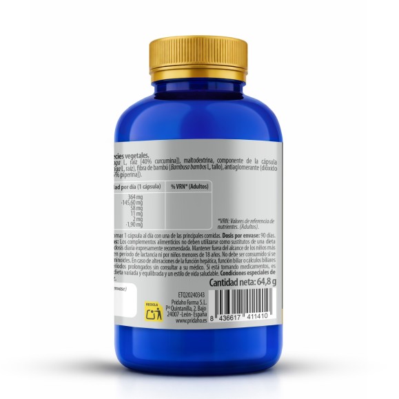 PHYTOFARMA Concentrado de cúrcuma 90 cápsulas vegetales