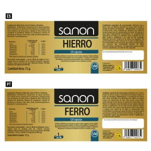 SANON Hierro 120 cápsulas 2