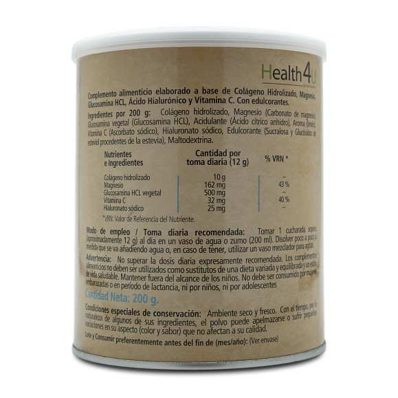H4U Colágeno + glucosamina en polvo 200 g special edition