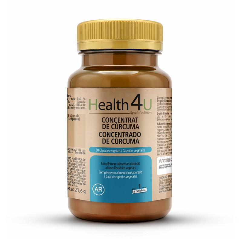 H4U Concentrado de cúrcuma 30 cápsulas vegetales special edition