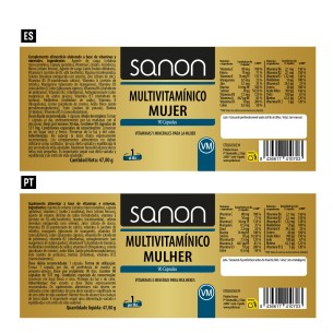 SANON Multivitamínico Mujer 90 cápsulas 2