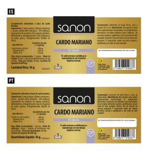 SANON Cardo mariano 60 cápsulas 2
