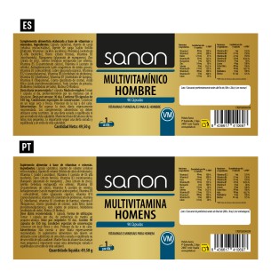 SANON Multivitamínico Hombre 90 cápsulas 2