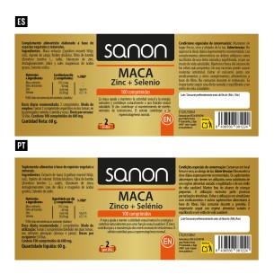 SANON Maca, Zinc + Selenio 100 comprimidos 2
