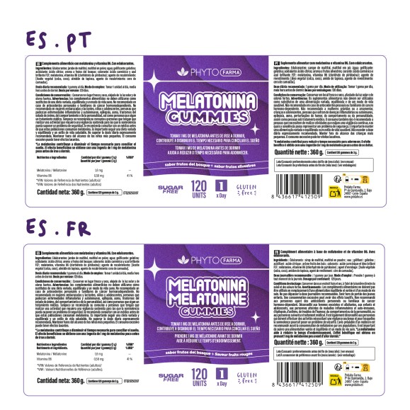 PHYTOFARMA Melatonina 1,8 mg 120 gummies