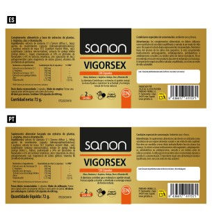 SANON Vigor Sex 120 cápsulas 2