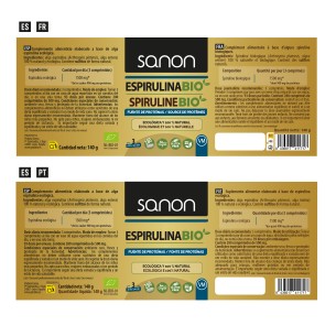 SANON Espirulina BIO 280 comprimidos 2
