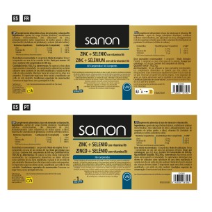 SANON Zinc + Selenio 365 comprimidos 2