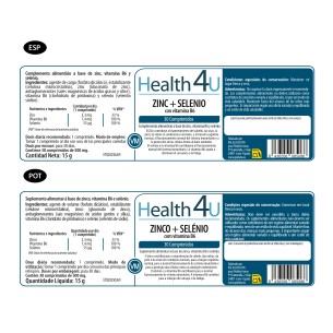 H4U Zinc + Selenio + Vit. B6 30 comprimidos 2