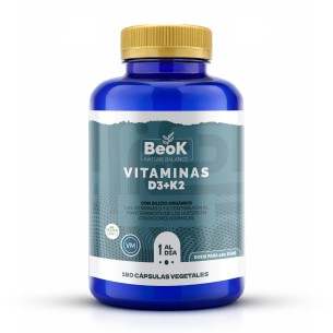 BEOK Vitamina D3 + K2 180 cápsulas vegetales